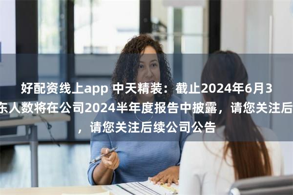 好配资线上app 中天精装：截止2024年6月30日公司股东