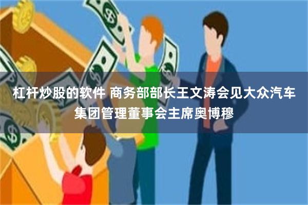 杠杆炒股的软件 商务部部长王文涛会见大众汽车集团管理董事