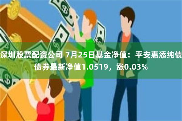 深圳股票配资公司 7月25日基金净值：平安惠添纯债债券最新净值1.0519，涨0.03%