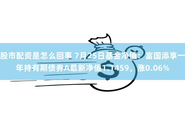 股市配资是怎么回事 7月25日基金净值：富国添享一年持有期债券A最新净值1.1459，涨0.06%