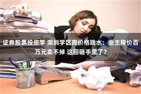 证券股票投资学 深圳学区房价格跳水：业主降价百万元卖不掉