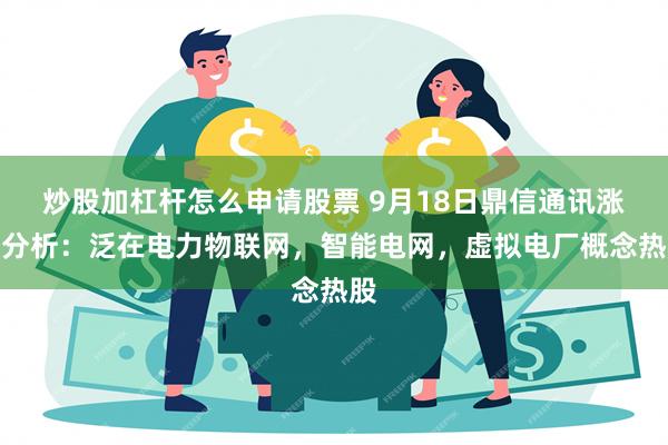 炒股加杠杆怎么申请股票 9月18日鼎信通讯涨停分析：泛在电力物联网，智能电网，虚拟电厂概念热股