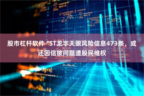 股市杠杆软件 *ST龙宇天眼风险信息473条，或还因信披问题遭股民维权